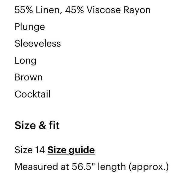 NWT Banana Republic Linen Halter Back Cut Out Fall Burnt Orange Dress Sz 14 NEW - Picture 9 of 9